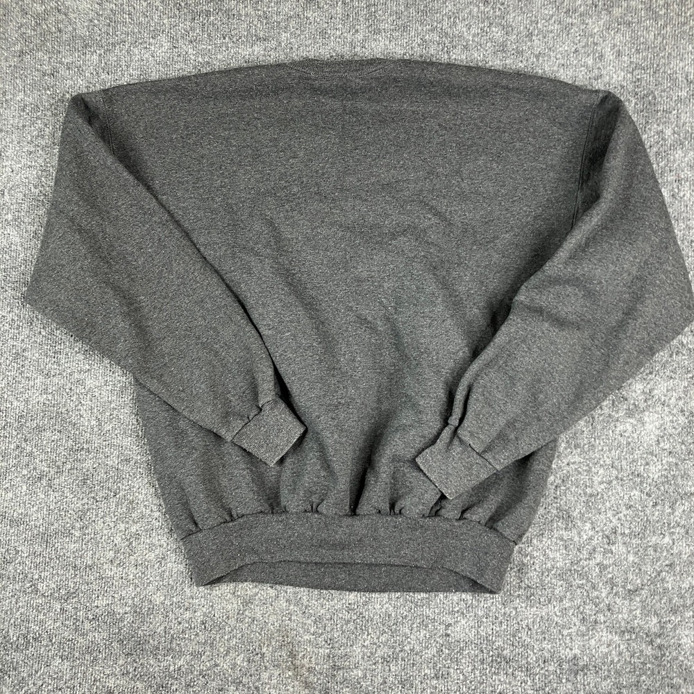 MCSport Sweatshirt Mens L Gray Hooked Fishing Graphic Crewneck Pullover - Picture 6 of 7